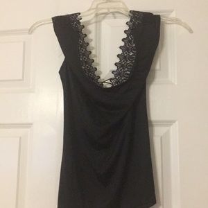 Tank top with corset back